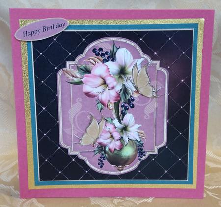Amaryllis Flower Topper with Layers by Deloraine Neubauer