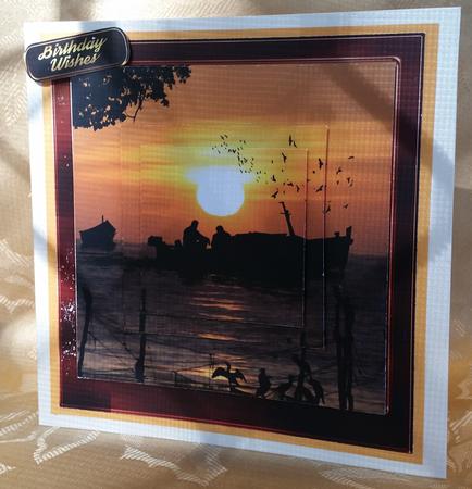 Sunset Fishing, Father's Day / Birthday Mini Kit by Deloraine Neubauer