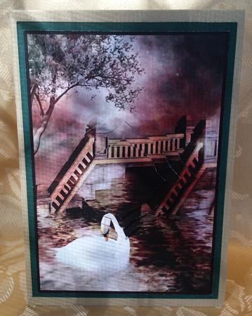 Swan Fantasy Splendid Pyramid by Deloraine Neubauer