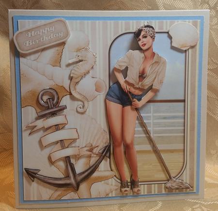 1950's Pin Up Girl Alice May Mini Kit (cream) by Deloraine Neubauer