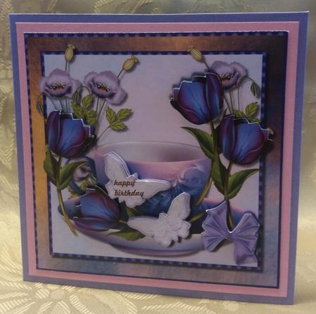 Cup of Tulips from Amsterdam by Deloraine Neubauer