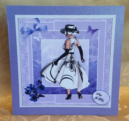 Lavender Lady Card by Deloraine Neubauer