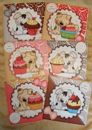 Sweet Little Pups & Cup Cakes Bumper Kit by Deloraine Neubauer