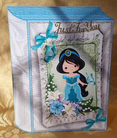 Pretty Princess with Butterflies and Flowers Folded Book by Deloraine Neubauer