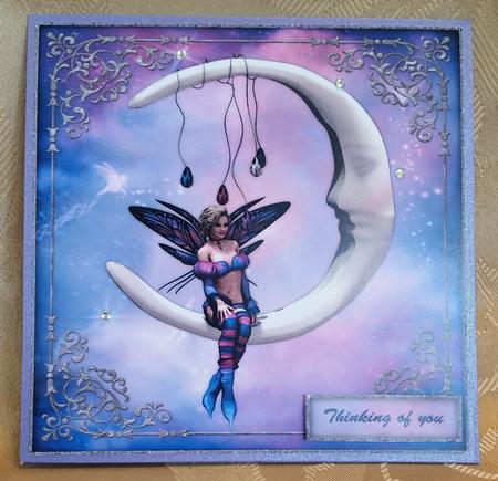 Charmed Butterfly Fairy 8x8 Topper & Sentiments by Deloraine Neubauer