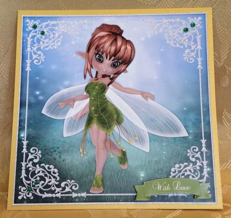 Sweet Magical Fairy 8x8 Topper & Embellishments by Deloraine Neubauer