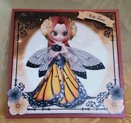 Sweet Flower Fairy 8x8 Topper & Embellishments by Deloraine Neubauer