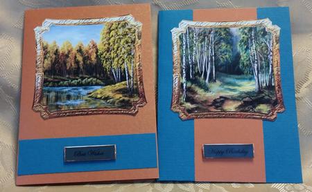 Scenic Trees and River Toppers by Deloraine Neubauer