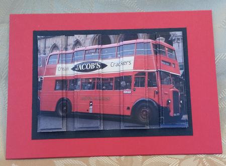 Red Routemaster Bus 3D Panel Sheet by Deloraine Neubauer