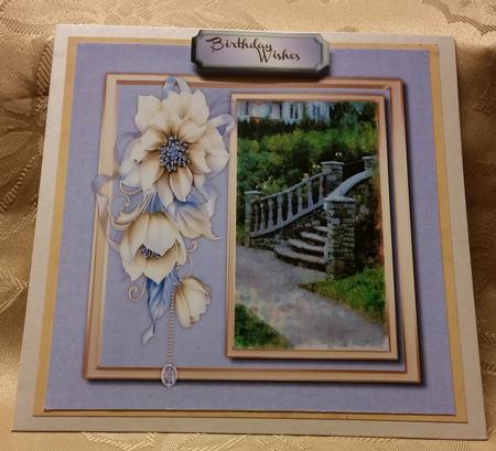Stunning Roises in Lilac and Cream  by Deloraine Neubauer