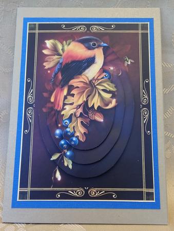 Beautiful Framed Autumn Elegance with Pyramage by Deloraine Neubauer