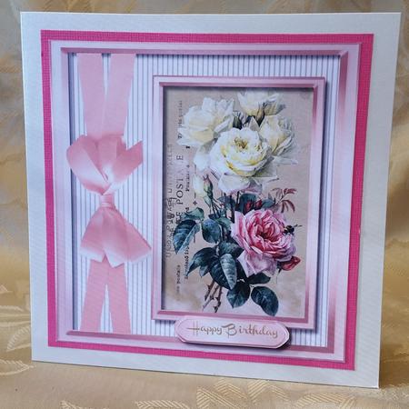 Lovely Vintage Roses on a Postcard by Deloraine Neubauer