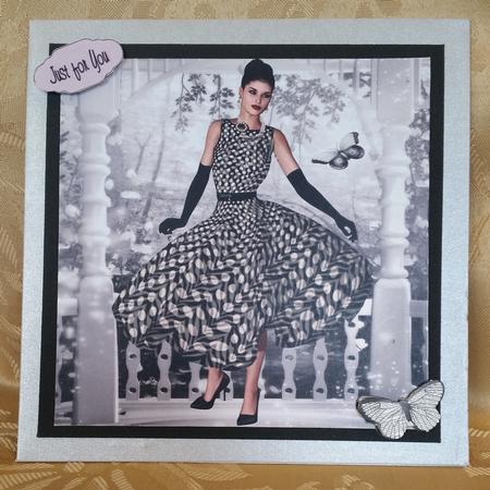 In the Garden Black and White Dress by Deloraine Neubauer