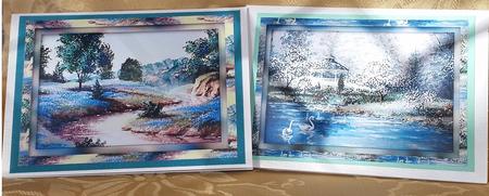 Scenic Framed Backgrounds by Deloraine Neubauer