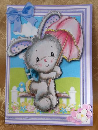 A5 Mini Kit, Brollie Bunny by Deloraine Neubauer