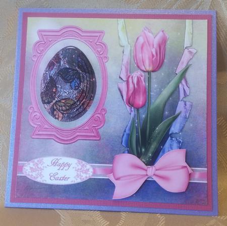 Butterfly Foil Egg with Pyramid Layers by Deloraine Neubauer