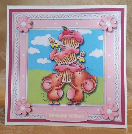 8x8 Mini Kit, Cute Cupcake Tower by Deloraine Neubauer