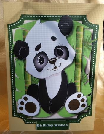 Lovely Woodland Critter Panda by Deloraine Neubauer