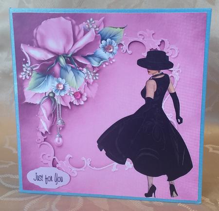 Black Dress Card by Deloraine Neubauer