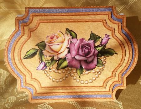 Pearls and Roses Multi Occasion Card by Deloraine Neubauer
