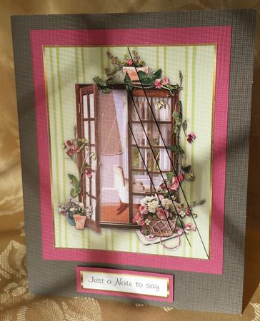 Triangle Pyramid Window Scene by Deloraine Neubauer