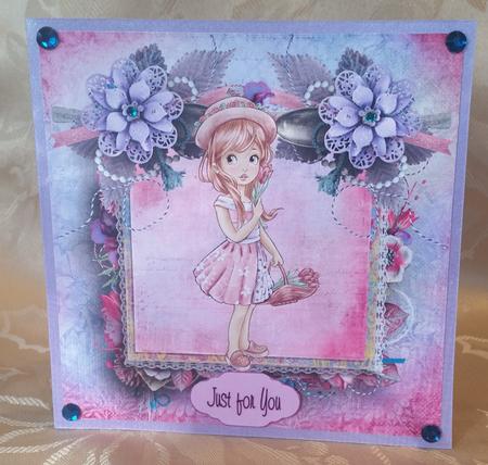Girl Framed Quick Card by Deloraine Neubauer