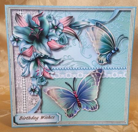 Lovely Bbutterfly's and Lillie's  by Deloraine Neubauer
