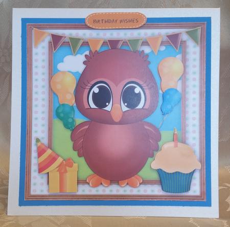 Owly's Birthday Wishes  by Deloraine Neubauer