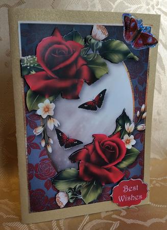 Red Velvet Roses A5 by Deloraine Neubauer