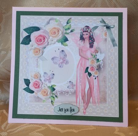 Rose Fairy Card by Deloraine Neubauer