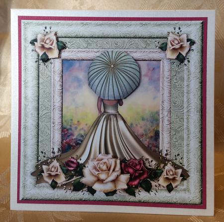 Color in the Garden 8x8 Pale Green Cf by Deloraine Neubauer