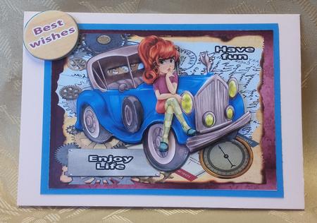Mini Kit- Retro Chick #4 by Deloraine Neubauer