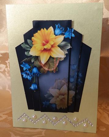Art Deco Stacker - Spring Daffodils by Deloraine Neubauer