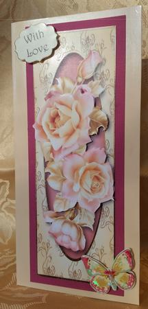 Beautiful Pale Roses Large Dl by Deloraine Neubauer