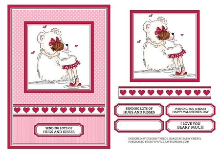 Crafty Bob's Sassy Cheryl Single: a Big Bear Hug by Deloris Thiede