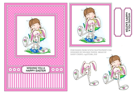 Crafty Bob's Sassy Cheryl Single: Callie & Her Bunny Bambam by Deloris Thiede