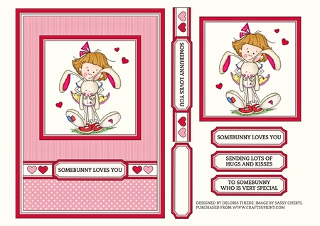 Crafty Bob's Sassy Cheryl Single: Sally & Her Rag Bunny by Deloris Thiede