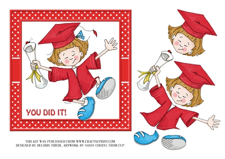 Crafty Bob's Sassy Cheryl Single: Sassy Sally Graduates -  by Deloris Thiede