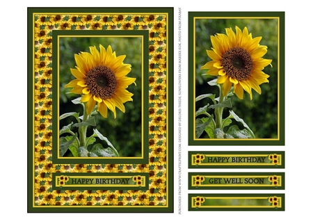 CU Sunflower Corner by Deloris Thiede