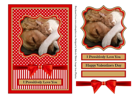 5 Lovely coloured border bows with gold edging (set one) by Deloris Thiede