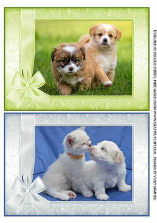 Spring Frame with Bow by Deloris Thiede