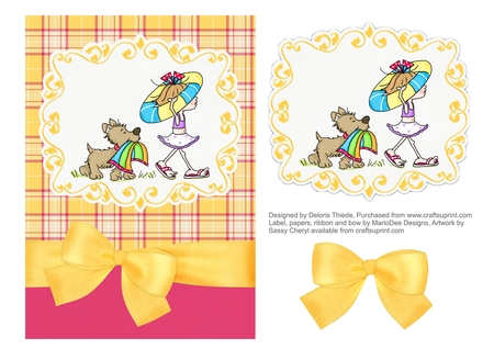 Summer Fun - Plaid Tartan Pattern A4 Size Backgrounds (set 1) by Deloris Thiede