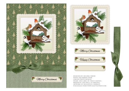 Victorian Christmas 1 Ribbons by Deloris Thiede