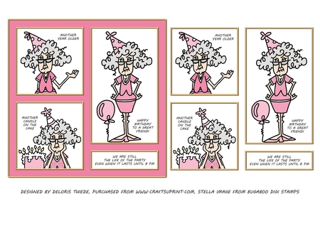 Quad Frames Set 3 (Floral Family Color Palette) by Deloris Thiede