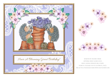 Lace Frames Set 2  (Floral Family Color Palette) by Deloris Thiede