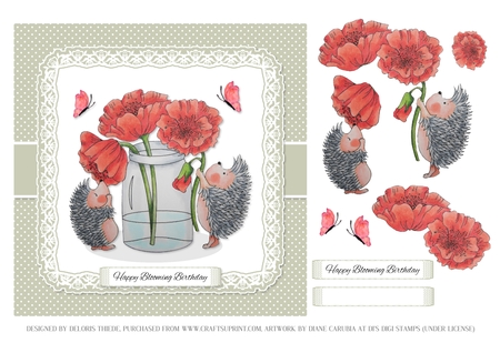 Lace Frames Set 13 (Regal Rose Color Palette) by Deloris Thiede