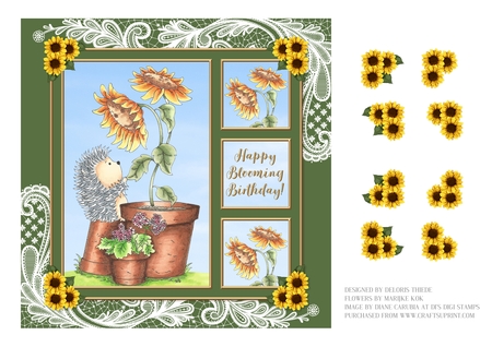 Quad Frames Set 2 (Fall Colors Palette) by Deloris Thiede