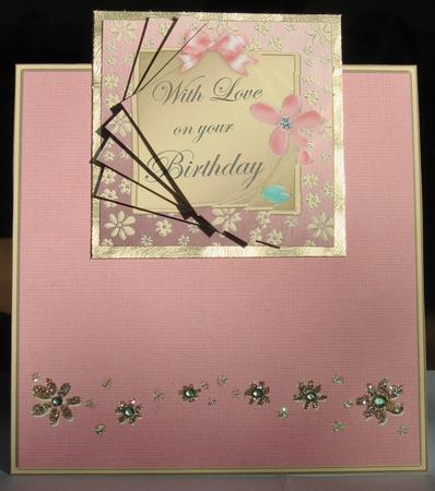 Floral Birthday No-hole Over the Edge N Spiral Pyramid by Denise Bending