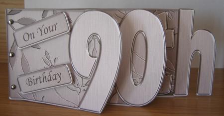 90th Elegant Metallic Book Sheet by Denise Bending