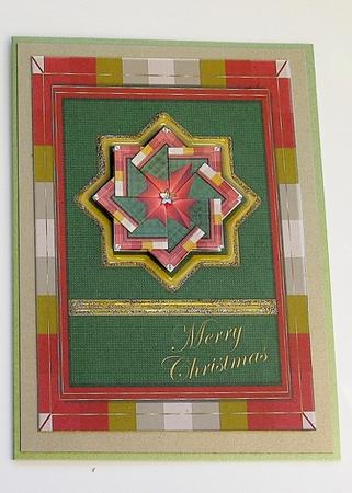 Christmas Star Teabag Topper Base by Denise Bending